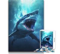 1000 Piece Jigsaw Puzzle for Adults Shark Attack Brainteaser Family Games But Fun And Humorous Educational Toy Size 50x75cm