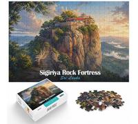 1000 Piece Jigsaw Puzzle for Adults, Sigiriya Rock Fortress, Sri Lanka | For puzzle time at home: Adult jigsaw puzzle with 1000 pieces; for a satisfying activity at home.
