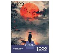 1000 Piece Jigsaw Puzzle for Adults Silhouette at Sunset Jigsaw for Adults Relaxing Games Stress Reliever Birthday And Unique Gifts 38x26cm/1000pcs
