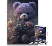 1000 Piece Jigsaw Puzzle for Adults Sinister Teddy Bear Perfect for Calm Leisure Hours High Grade Precise Cut Play Toy Size 38x52cm