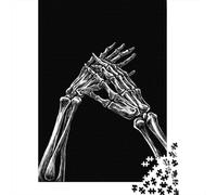 1000 Piece Jigsaw Puzzle for Adults, Skeletal Hands Intertwined, 38x26cm/1000pcs, Relaxing Winter Hobby, Quiet Evening Leisure And Cosy Evenings