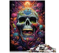 1000 Piece Jigsaw Puzzle for Adults skull Brain Teaser Puzzle 26x38cm is ideal as a gift for the whole family for 14 year olds