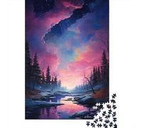 1000 Piece Jigsaw Puzzle for Adults, Sky Above The River, 70x50cm/1000pcs, Winter Indoor Activity, Focused Screen-Free Time And Time at Home