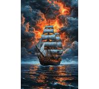 1000 Piece Jigsaw Puzzle for Adults Sky Sailboat Ocean - Fun Challenges & Brainteasing Adult Jigsaws - Puzzle Games 1000 Piece