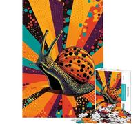 1000 Piece Jigsaw Puzzle for Adults Snail Pop Art Jigsaw 1000 Piece Toy Wall Decor Stress Reliever Birthday Present,Travel Gifts, (38x52cm)