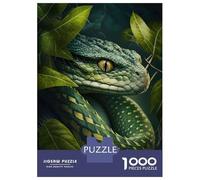 1000 Piece Jigsaw Puzzle for Adults Snake Portrait Puzzles for Adults Relaxing Games Pattern Assembly for Is Ideal As A Gift 70x50cm/1000pcs