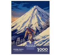 1000 Piece Jigsaw Puzzle for Adults Snowboard Japanese Jigsaw for Adults Relaxing Games Stress Reliever Birthday And Unique Gifts 70x50cm/1000pcs