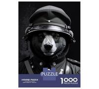 1000 Piece Jigsaw Puzzle for Adults Soldier Bear Animals Puzzles for Adults Relaxing Games Pattern Assembly for Is Ideal As A Gift 70x50cm/1000pcs