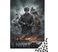 1000 Piece Jigsaw Puzzle for Adults, Soviet Soldiers in Winter Battle