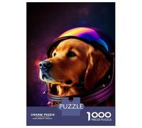 1000 Piece Jigsaw Puzzle for Adults Space Golden Retriever 2 Teenager Puzzles Relaxing Games Enhance Memory Unique Gifts for Birthday And Christmas 70x50cm/1000pcs