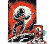 1000 Piece Jigsaw Puzzle for Adults Space Guitarist Herausforderndes Spielspielzeug Geburtstagsgeschenk, Geschenke75x50cm