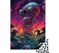 1000 Piece Jigsaw Puzzle for Adults Space Monster Puzzles 1000 Pieces Paper Board Jigsaw- Relax Puzzles Games-Brain Teaser Puzzle 1000pcs (38x26cm)