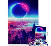 1000 Piece Jigsaw Puzzle for Adults Space Ring Fun Interactive Family Experience Wonderful Holiday Giftsing Choice (50x75cm)