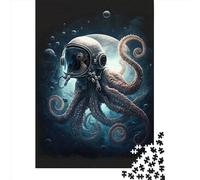 1000 Piece Jigsaw Puzzle for Adults Space Squids1 Puzzles 1000 Pieces Wooden Board Jigsaw- Relax Puzzles Games-Brain Teaser Puzzle 1000pcs (75x50cm)