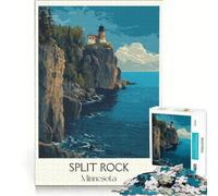 1000 Piece Jigsaw Puzzle for Adults Split Rock, Anti-Stress Toys, Difficult Challenge, Deal As Gifts for The Whole Family 38x52cm