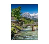 1000 Piece Jigsaw Puzzle for Adults，St. Sebastian in Ramsau, Berchtesgaden National Park, Germany，Paper Puzzle - for Adults Teens Educational Toys Gifts（38x26cm）-E60
