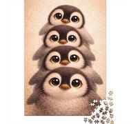 1000 Piece Jigsaw Puzzle for Adults, Stack of Cute Penguin Chicks, 70x50cm/1000pcs, Screen-Free Family Time, Weekend Leisure And Time Together
