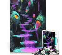 1000 Piece Jigsaw Puzzle for Adults Stairway to The Unknown, Educational Games, Analysis And Logic, Unique Challenge Game 38x52cm