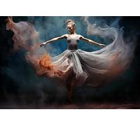 1000 Piece Jigsaw Puzzle for Adults Starry Sky Dancing Girl, Woman Dancing with a Flame on her Back Diamond Painting for Room Decor Home Decor Or Birthday Gifts 29.5 x 20 Inch