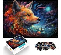 1000 Piece Jigsaw Puzzle for Adults starry sky fox for Puzzle Gifts 26x38cm deal as gifts for the whole family for teenager Age 14+
