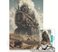 1000 Piece Jigsaw Puzzle for Adults Steampunk Colossus, Educational Toy, Decompressing Intellectual, Great Gift for Gaming 38x26cm