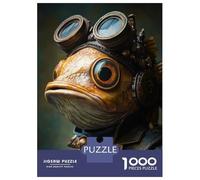 1000 Piece Jigsaw Puzzle for Adults Steampunk Fish Creature Puzzles for Adults Relaxing Games Pattern Assembly for Is Ideal As A Gift 70x50cm/1000pcs