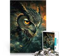 1000 Piece Jigsaw Puzzle for Adults Stygian Owl Interessante Stressreduzierung Wunschliste mit dem Weihnachtsmann75x50cm