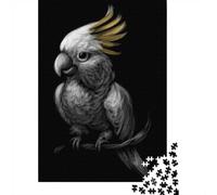 1000-Piece Jigsaw Puzzle for Adults, Sulphur Crested Cockatoo, 52x38cm/1000pcs, Shared Puzzle Activity, Relaxing Evenings And Weekend Downtime