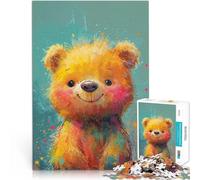 1000 Piece Jigsaw Puzzle for Adults Sunburst Bear Smile Familienspiel für und einzigartiges Herausforderungsspiel38x26cm