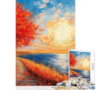 1000 Piece Jigsaw Puzzle for Adults Sunny August Day Brain Teaser Game Presents for Women Toy Wall Decor Birthday Present, Gifts, (38x26cm)