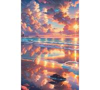 1000 Piece Jigsaw Puzzle for Adults Sunrise Ocean Beach - Fun Challenges & Brainteasing Adult Jigsaws - Puzzle Games 1000 Piece