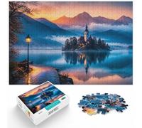 1000 Piece Jigsaw Puzzle for Adults, Sunrise over the Misty Mountain Lake | For puzzle lovers on Christmas morning, this adult jigsaw puzzle with 1000 pieces suits calm, screen-free leisure.