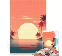 1000 Piece Jigsaw Puzzle for Adults Sunset On The Horizon, Educational Toy, Decompressing Intellectual, Great Gift for Gaming 38x52cm
