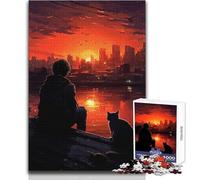1000 Piece Jigsaw Puzzle for Adults Sunset Reflections Perfect for Calm Leisure Hours High Grade Precise Cut Play Toy Size 38x26cm