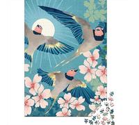 1000-Piece Jigsaw Puzzle for Adults, Swallows New Beginning, 38x26cm/1000pcs, Smooth White Cardboard Pieces; for Relaxed Evenings at The Table