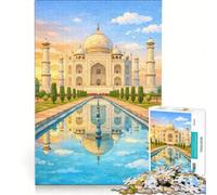 1000 Piece Jigsaw Puzzle for Adults Taj Mahal, Relaxing Games, Difficult And Challenge, Unique Birthday And Gifts 38x52cm