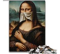 1000 Piece Jigsaw Puzzle for Adults Teens Abstract Mona Lisa, Family Game for And Unique Home Decor And Gifts for Age 14 26x38cm