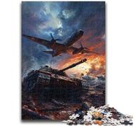 1000 Piece Jigsaw Puzzle for Adults Teens Aircraft And Tanks Educational Games Home Decoration Birthday Present, Gifts for Age 14+ 38x26cm