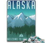 1000 Piece Jigsaw Puzzle for Adults Teens Alaska Vibrant And Unique Design Relaxing & Challenging Puzzle Experience (size 38x52cm)