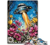 1000 Piece Jigsaw Puzzle for Adults Teens Alien UFO Help The Brain Exercise Addictive Toys to Cultivate Patience Parent-child Interaction 26x38cm