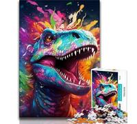 1000 Piece Jigsaw Puzzle for Adults Teens Ancient Dinosaurs 1000 Piece Jigsaw,is Ideal As Gifts for The Whole Family Suitable for And 14 (size 75x50cm)