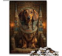 1000 Piece Jigsaw Puzzle for Adults Teens Animal Dachshund, Family Game Stress Reliever Difficult Challenge Enhance Love between Couples (Size 50x75cm)