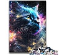 1000 Piece Jigsaw Puzzle for Adults Teens Animal Universe Black Cat Educational Family Game Is Ideal As Gifts for The Whole Family for 14+ 50x75cm
