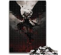 1000 Piece Jigsaw Puzzle for Adults Teens Anime Demon Angel for 14+ Difficult to Complete But Fun And Humorous Birthday Gift 38x26cm