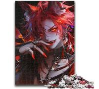 1000 Piece Jigsaw Puzzle for Adults Teens Anime Fox Mask Girl Challenging To Complete But Fun And Humorous Educational Game for Birthday 50x75cm