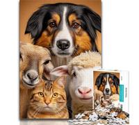 1000 Piece Jigsaw Puzzle for Adults Teens Art Cat,Help The Brain Exercise Addictive Toys to Cultivate Patience Enhance Memory 38x26cm