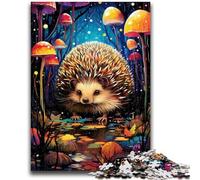 1000 Piece Jigsaw Puzzle for Adults Teens Art Hedgehog Adult Puzzles,Birthday Present, Gifts, Wall Art for Age 14 Years Up (75x50cm)