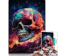 1000 Piece Jigsaw Puzzle for Adults Teens Art Skull,Help The Brain Exercise Addictive Toys to Cultivate Patience Wall Decoration (38x26cm)