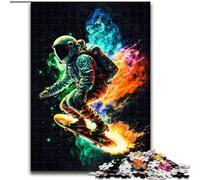 1000 Piece Jigsaw Puzzle for Adults Teens Astro on Fire, Help The Brain Exercise Addictive Toys to Cultivate Patience Perfect Decoration (Size 26x38cm)