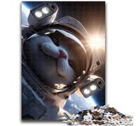 1000 Piece Jigsaw Puzzle for Adults Teens Astronaut Cat Family Entertainment Toys Educational Game for Birthday, Chrismas for Ages 14+ 50x75cm